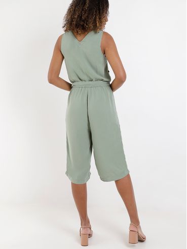 Macacão Liocel Pantacourt Feminino Verde