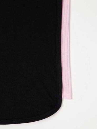 Vestido Infantil Para Menina - Preto/Rosa