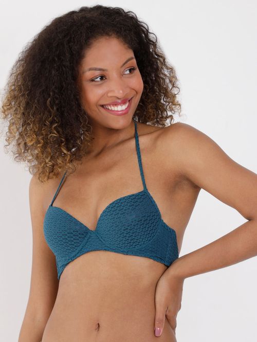 Biquíni Top Com Bojo Feminino Azul Marinho