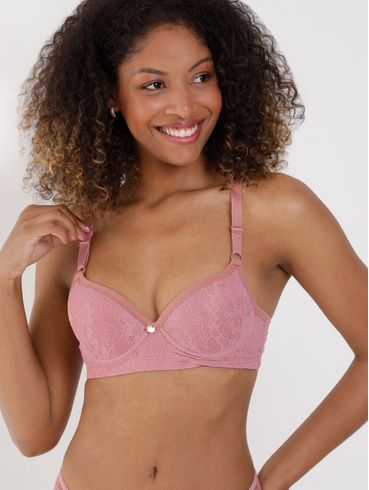 Sutiã com Bojo Feminino Rose