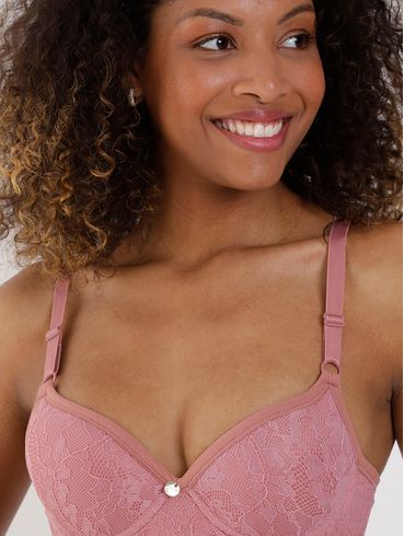 Sutiã com Bojo Feminino Rose