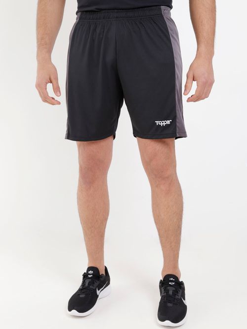 Calção de Futebol Topper Masculino Preto/Cinza