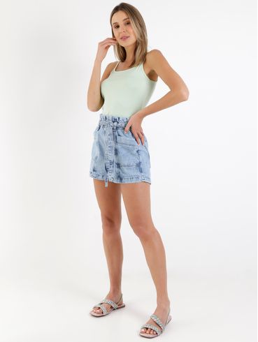 Blusa Regata Básica Autentique Feminina Verde Claro