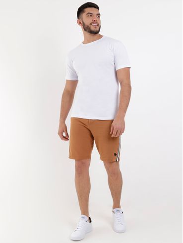 Camiseta Básica Manga Curta Masculina Branco