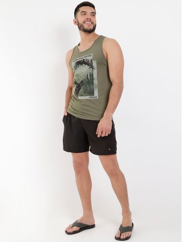 Camiseta Regata Masculina Verde