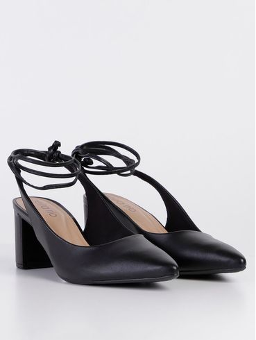 Sapato Chanel Beira Rio Feminino Preto