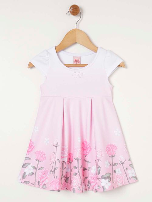 Vestido Infantil Para Bebê- Rosa