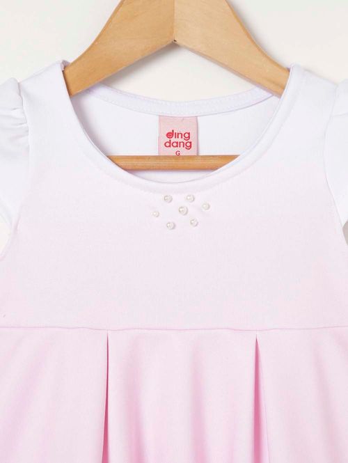 Vestido Infantil Para Bebê- Rosa