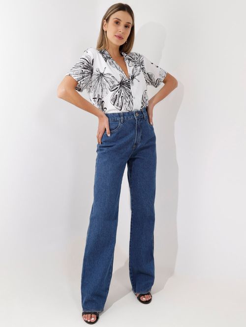 Camisa Alongada Autentique Feminina Branco