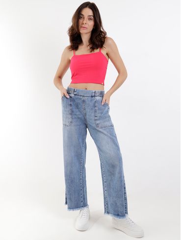 Top Cropped Autentique Feminino Rosa