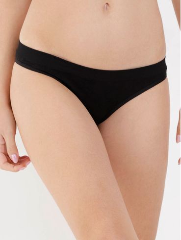 Kit com 03 Calcinhas Selene Femininas Bege/Preto