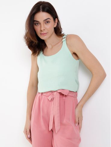 Blusa Regata Feminina Verde