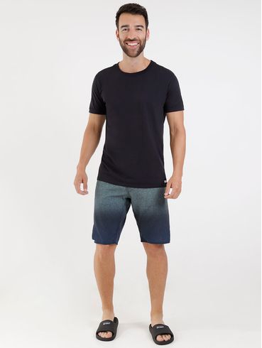 Bermuda de Tecido Masculina Azul