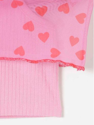 Blusa Manga Curta Vels Juvenil Para Menina - Rosa