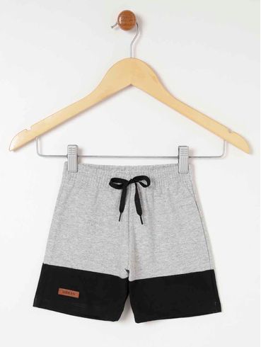 Bermuda Infantil Para Menino - Cinza