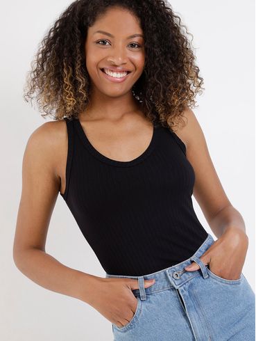 Blusa Regata Autentique Feminina Preto