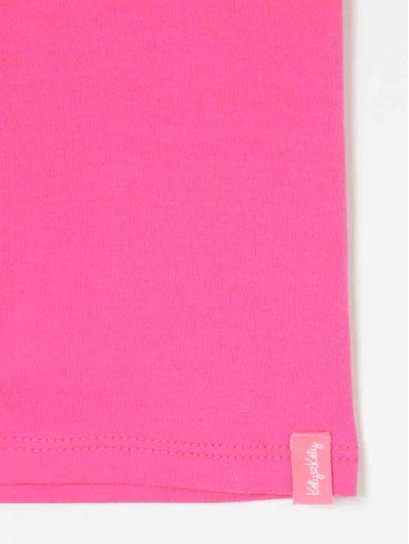 Bermuda Cotton Infantil Para Menina - Rosa Pink