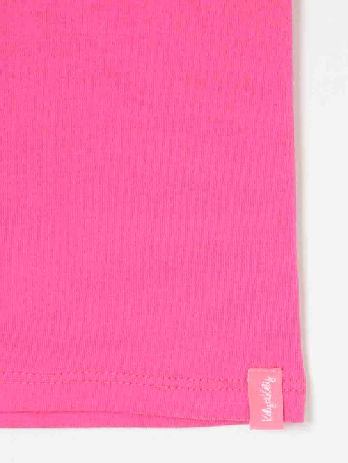 Bermuda Cotton Infantil Para Menina - Rosa Pink