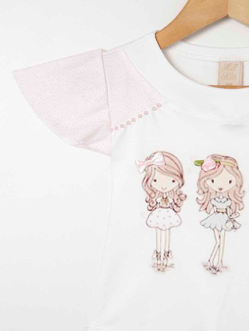 Body Infantil Para Menina - Off white