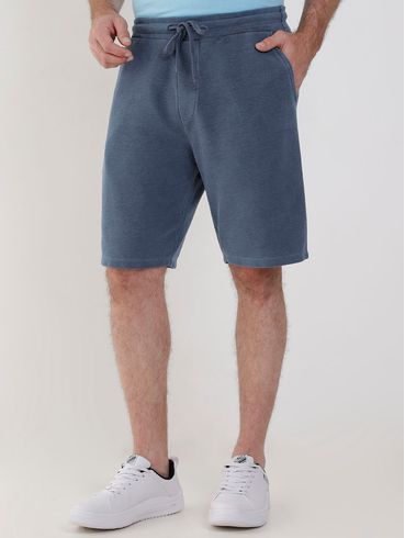 Bermuda Moletinho Elétron Masculina Azul Marinho