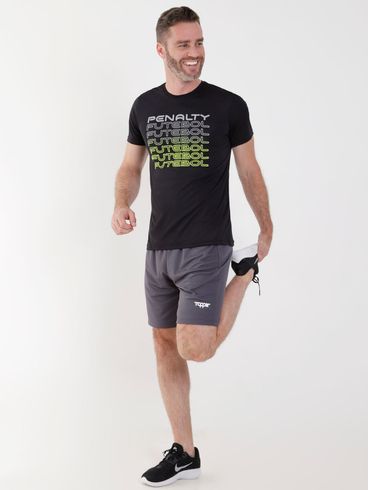 Calção de Futebol Topper Masculino Cinza