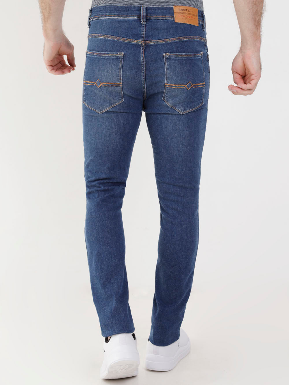 Calça Jeans Super Skinny com Cós Fixo Preto