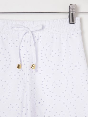 Short Laise Juvenil Para Menina - Branco