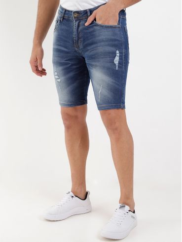 Bermuda Jeans Zune Masculina Azul