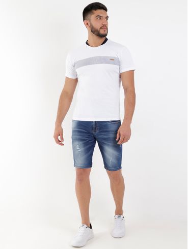 Bermuda Jeans Zune Masculina Azul