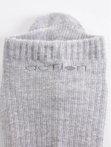 Meia Cano Curto Selene Masculina Cinza
