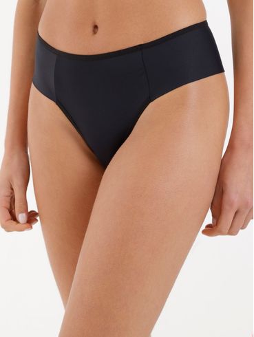 Kit com 02 Calcinhas Altas Feminino Branco/Preto