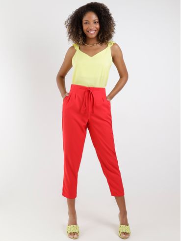 Calça Clochard Autentique Feminina Vermelho