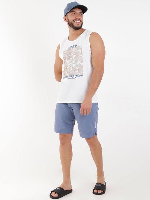 Camiseta Regata Masculina Off white