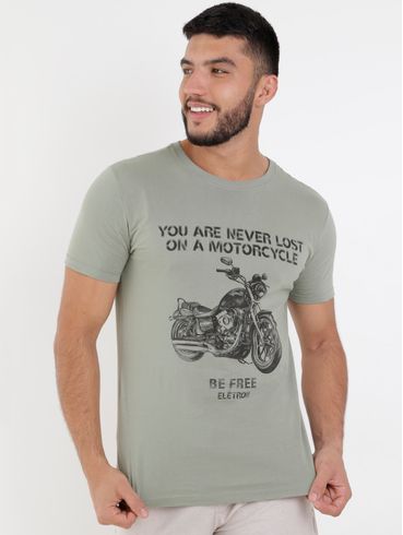 Camiseta Manga Curta Elétron Masculina Verde