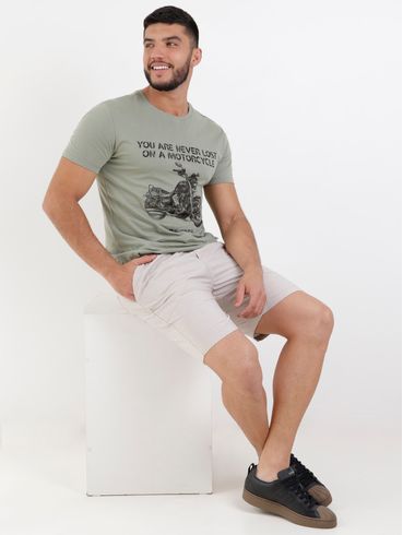 Camiseta Manga Curta Elétron Masculina Verde