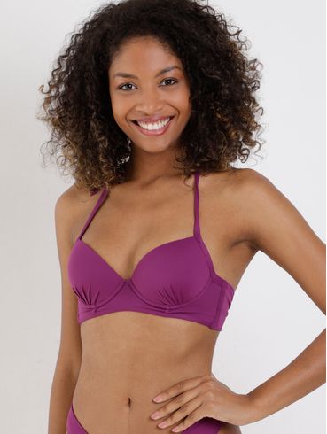 Biquíni Top Com Bojo Feminino Roxo
