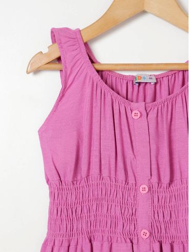 Vestido Kid+ Infantil Para Menina - Rosa