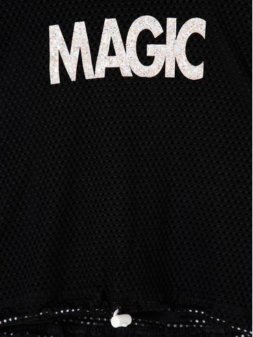 Blusa Manga Curta Infantil Para Menina - Preto