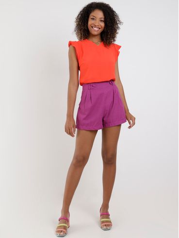 Blusa Regata Feminina Laranja