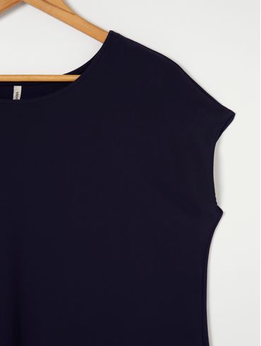 Blusa Manga Curta Habana Plus Size Feminina Azul Marinho