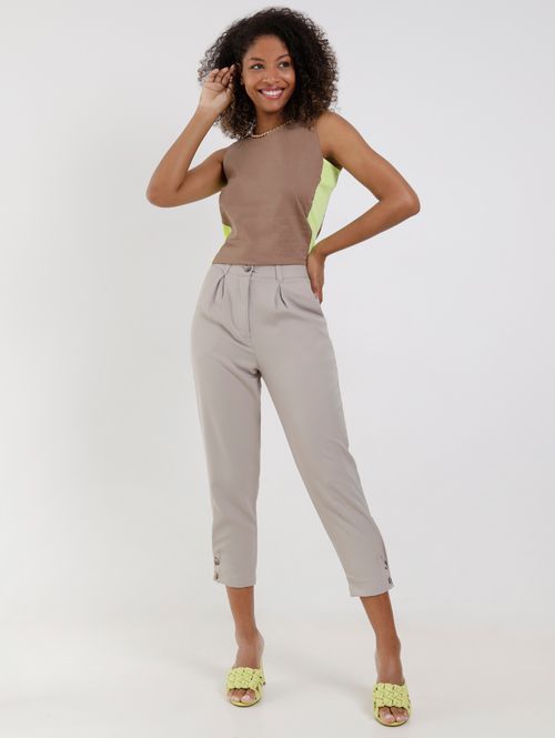 Blusa Regata Autentique Feminina Bege