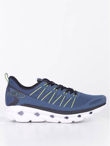 Tênis Esportivo Olympikus Cyber 3 Masculino Azul Marinho/verde
