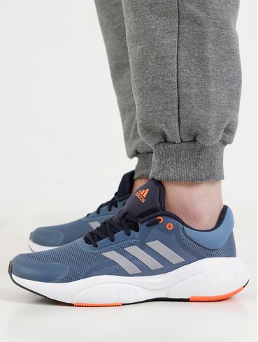 Tênis Esportivo Adidas Response Masculino Azul/Laranja