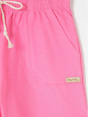 Conjunto Short Juvenil Para Menina - Rosa