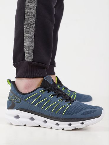 Tênis Esportivo Olympikus Cyber 3 Masculino Azul Marinho/verde
