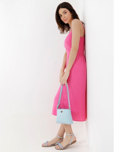 Vestido Midi Feminino Rosa Pink