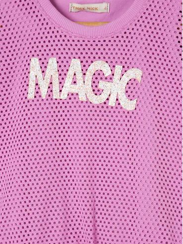 Blusa Manga Curta Infantil Para Menina - Lilás