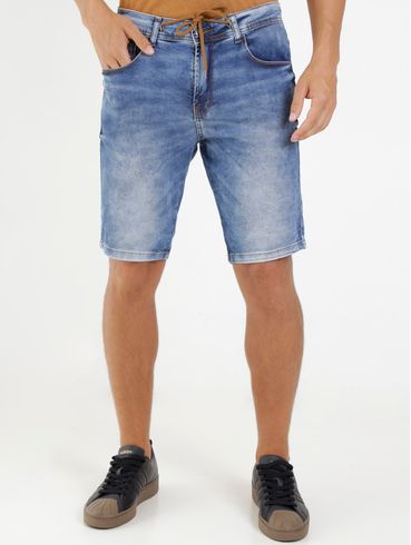Bermuda Jeans Zune Masculina Azul