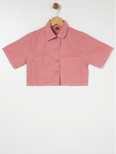 Camisa Juvenil Para Menina - Rose