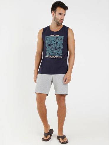 Bermuda de Malha Full Surf Masculina Cinza